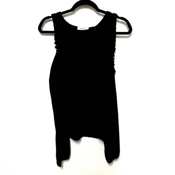 EUC Milly Cold Shoulder Ruffle Sweater Top - Casual Viscose Blend Top - Picture 1 of 6